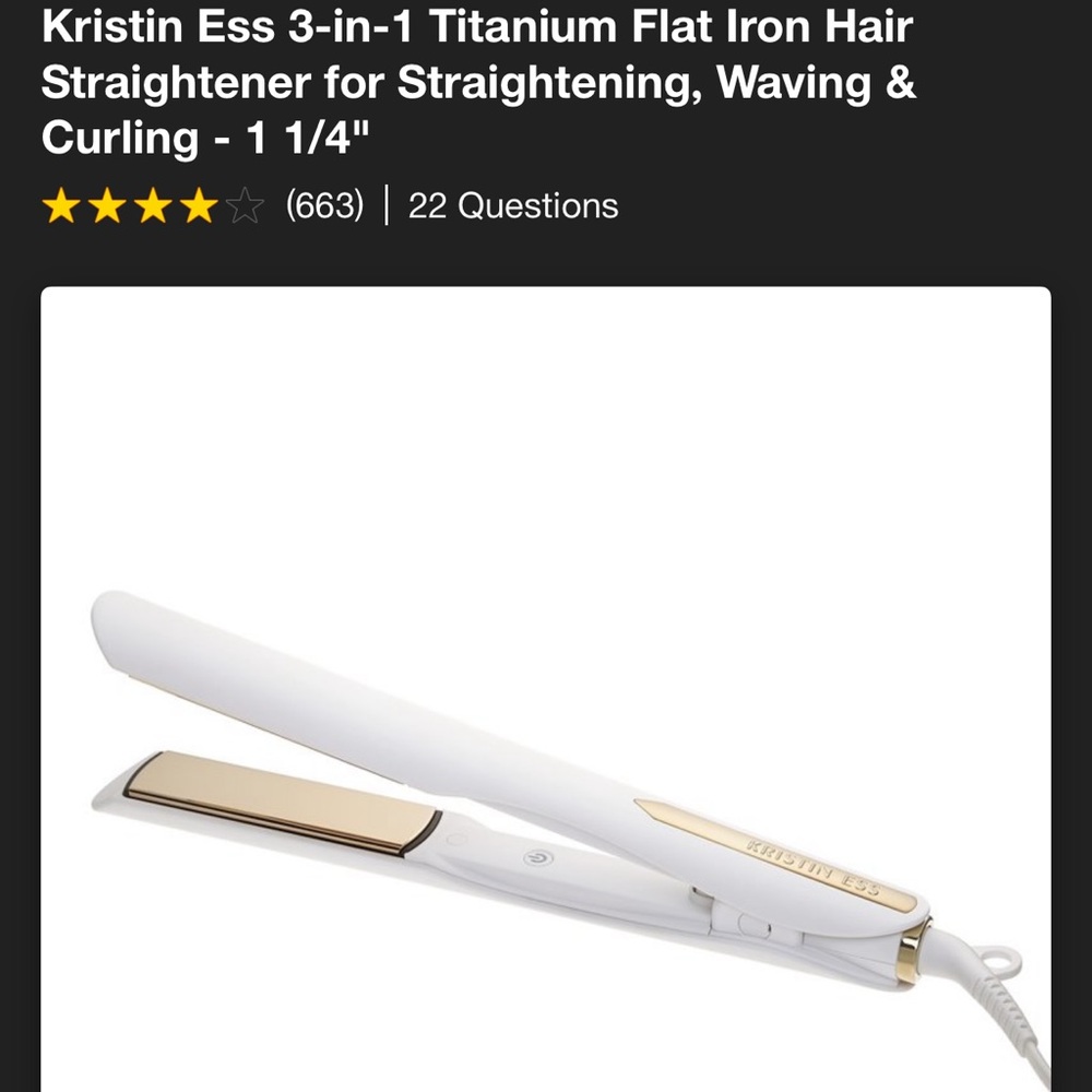 KRISTEN ESS Hair Straightener EUC